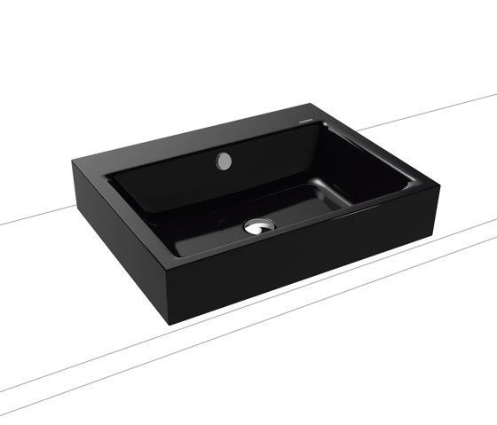 Puro countertop washbasin 120 mm black | Lavabi | Kaldewei