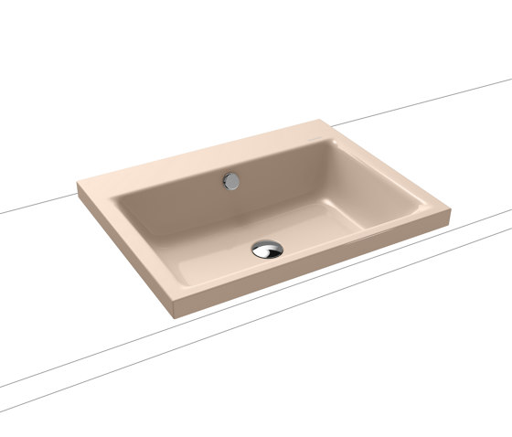 Puro inset countertop washbasin 40 mm bahamabeige | Lavabos | Kaldewei