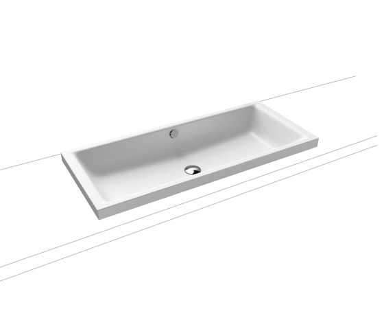 Puro S countertop washbasin 40mm alpine white matt | Lavabi | Kaldewei