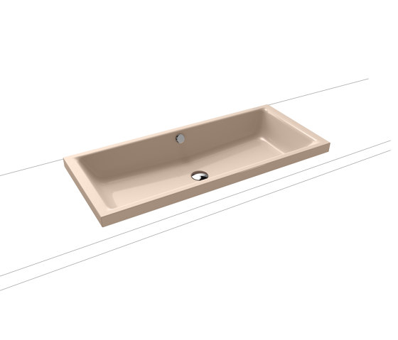 Puro S countertop washbasin 40mm bahamabeige | Wash basins | Kaldewei