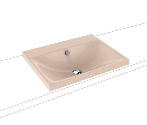 Silenio inset countertop washbasin 40 mm bahamabeige | Lavabos | Kaldewei