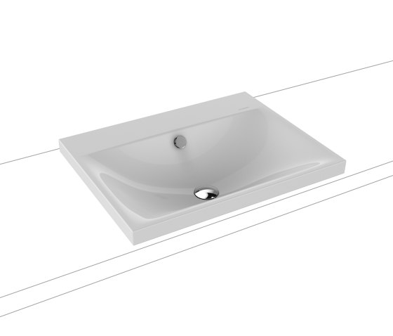 Silenio inset countertop washbasin 40 mm manhattan | Wash basins | Kaldewei