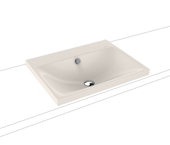 Silenio inset countertop washbasin 40 mm pergamon | Wash basins | Kaldewei