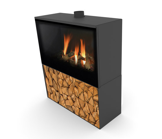 Versal Freestanding with woodbox | Closed fireplaces | Planika