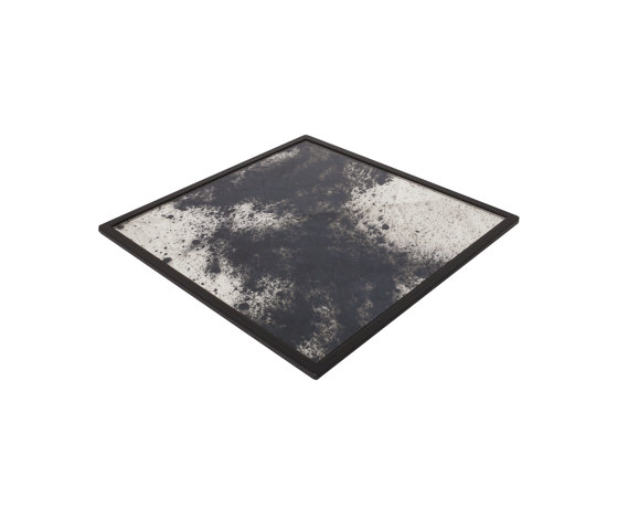 Tray | Square Tray Black | Plateaux | Antique Mirror