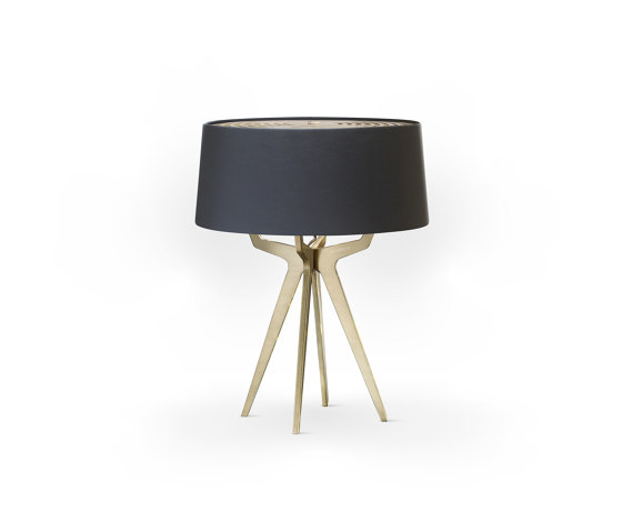 No. 35 Table Lamp Matt Collection - Deep Black - Brass | Table lights | BALADA & CO.
