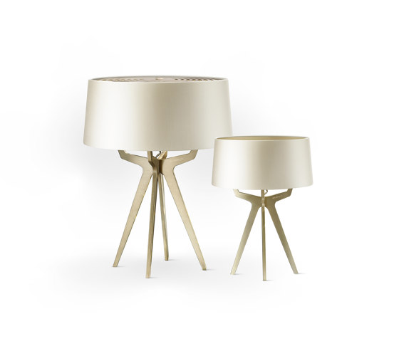 No. 35 Table Lamp Shiny-Matt Collection - Silky Cream - Brass | Luminaires de table | BALADA & CO.