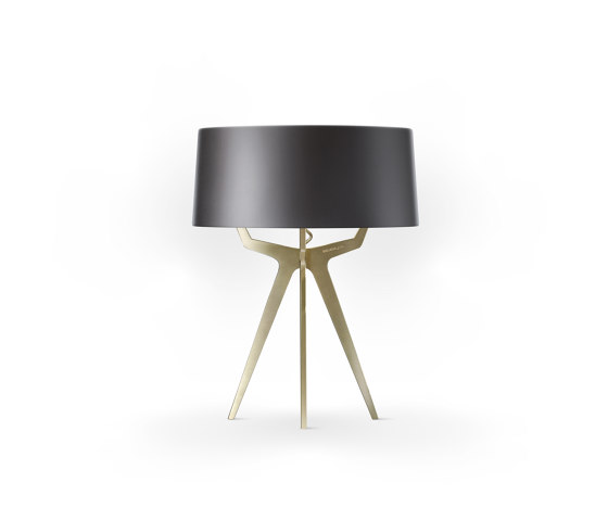 No. 35 Table Lamp Shiny-Matt Collection - Night Grey - Brass | Luminaires de table | BALADA & CO.