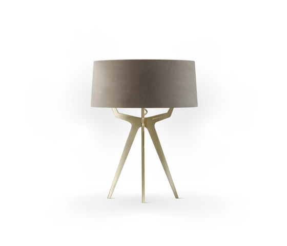 No. 35 Table Lamp Velvet Collection - Smoke - Brass | Table lights | BALADA & CO.