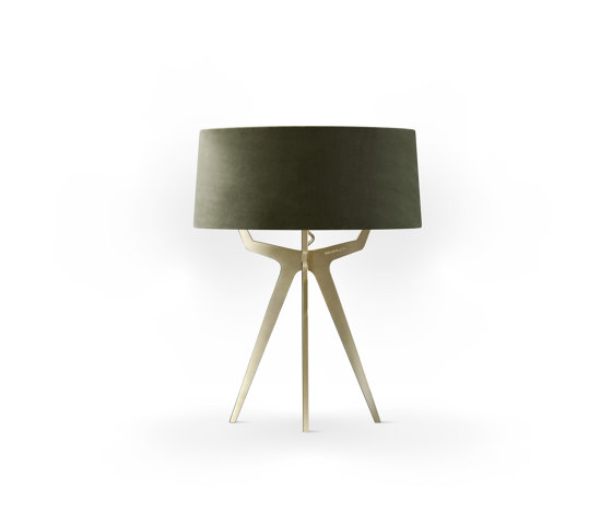 No. 35 Table Lamp Velvet Collection - Mousse - Brass | Luminaires de table | BALADA & CO.