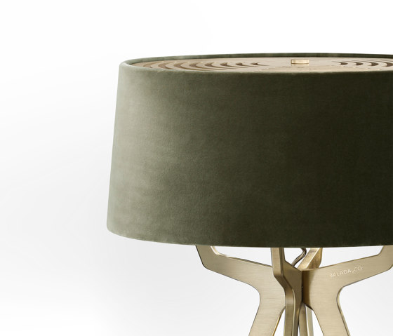 No. 35 Table Lamp Velvet Collection - Mousse - Brass | Lámparas de sobremesa | BALADA & CO.