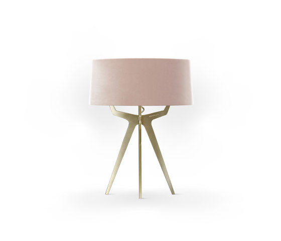 No. 35 Table Lamp Velvet Collection - Rose The ́- Brass | Luminaires de table | BALADA & CO.