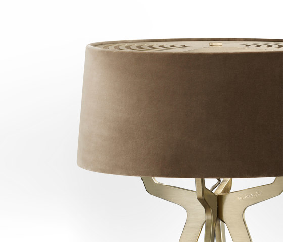 No. 35 Table Lamp Velvet Collection - Dune - Brass | Table lights | BALADA & CO.