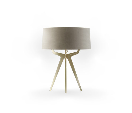 No. 35 Table Lamp Velvet Collection - Beige - Brass | Luminaires de table | BALADA & CO.