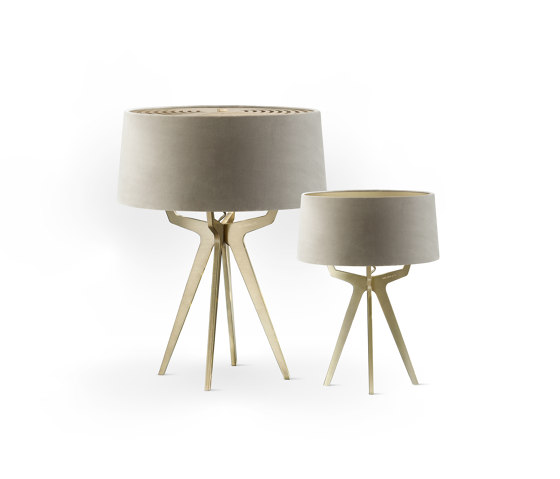 No. 35 Table Lamp Velvet Collection - Beige - Brass | Lámparas de sobremesa | BALADA & CO.
