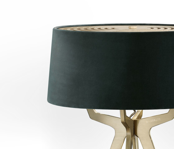 No. 35 Table Lamp Velvet Collection - Cactus - Brass | Table lights | BALADA & CO.