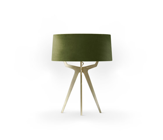 No. 35 Table Lamp Velvet Collection - Olive - Brass | Lampade tavolo | BALADA & CO.