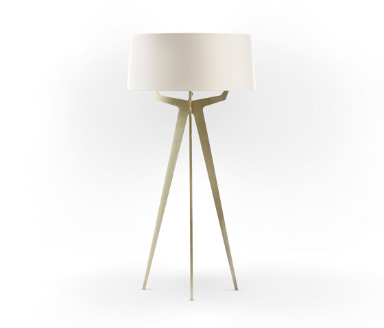 No. 35 Floor Lamp Matt Collection - Off White - Brass | Lámparas de pie | BALADA & CO.