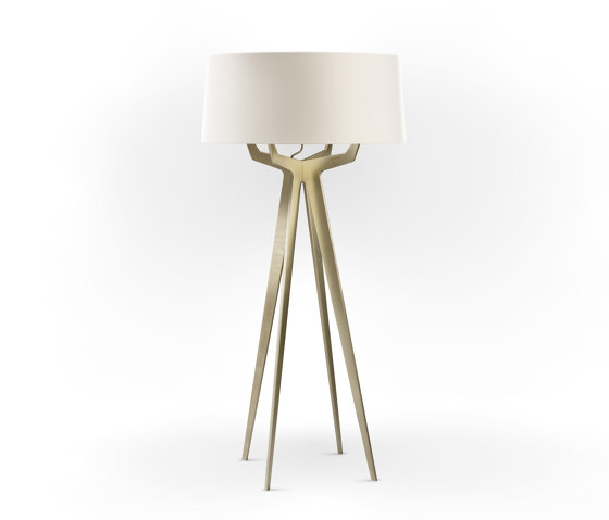 No. 35 Floor Lamp Matt Collection - Off White - Brass | Standleuchten | BALADA & CO.