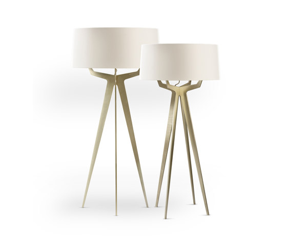 No. 35 Floor Lamp Matt Collection - Off White - Brass | Luminaires sur pied | BALADA & CO.