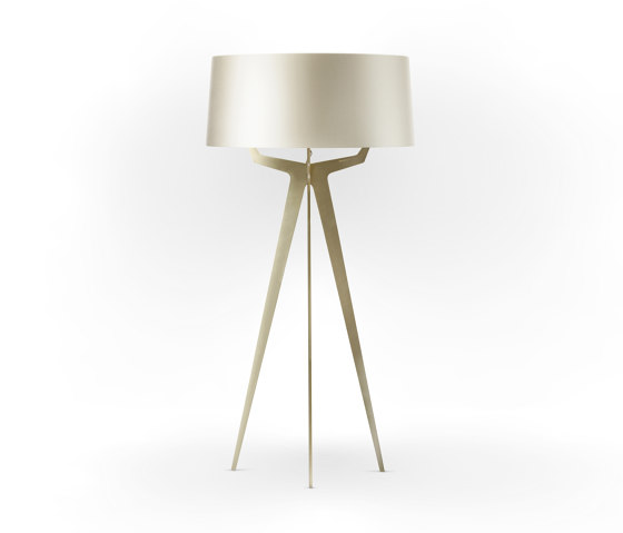 No. 35 Floor Lamp Shiny-Matt Collection - Silky Cream - Brass | Lámparas de pie | BALADA & CO.