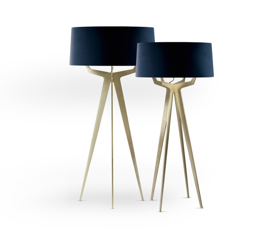 No. 35 Floor Lamp Velvet Collection - Notte - Brass | Free-standing lights | BALADA & CO.