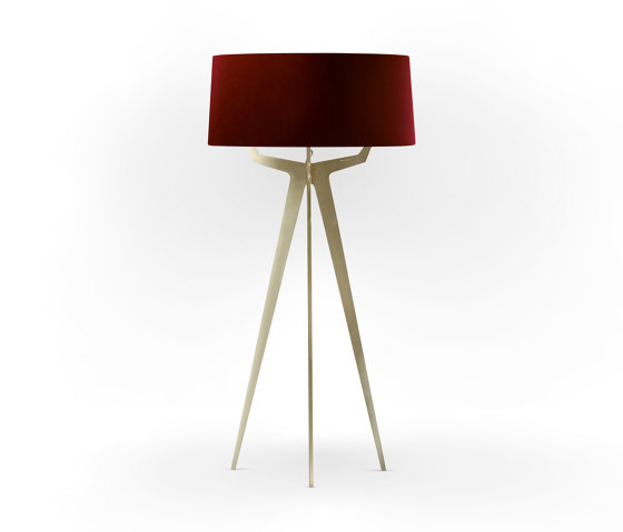 No. 35 Floor Lamp Velvet Collection - Cayenne - Brass | Free-standing lights | BALADA & CO.