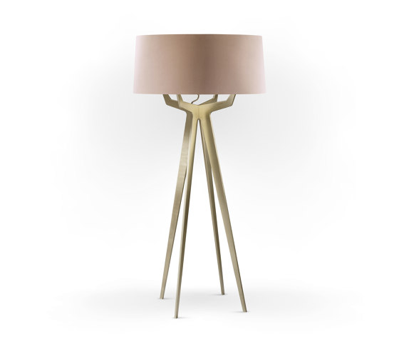 No. 35 Floor Lamp Velvet Collection - Rose The - Brass | Standleuchten | BALADA & CO.
