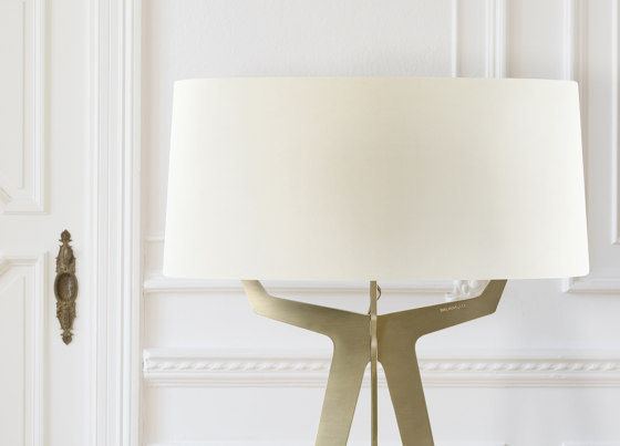No. 35 Floor Lamp Velvet Collection - Magnolia - Brass | Standleuchten | BALADA & CO.