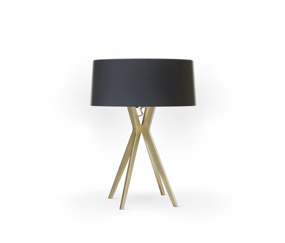 No. 43 Table Lamp Matt Collection - Deep Black - Brass | Table lights | BALADA & CO.