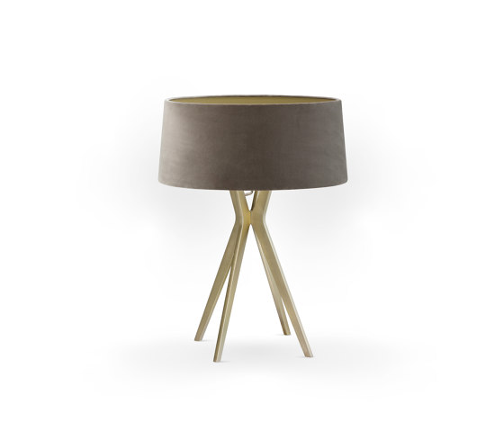 No. 43 Table Lamp Velvet Collection - Smoke - Brass | Table lights | BALADA & CO.