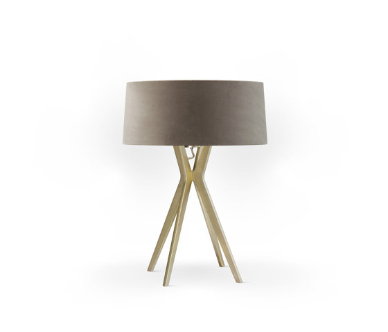 No. 43 Table Lamp Velvet Collection - Smoke - Brass | Table lights | BALADA & CO.