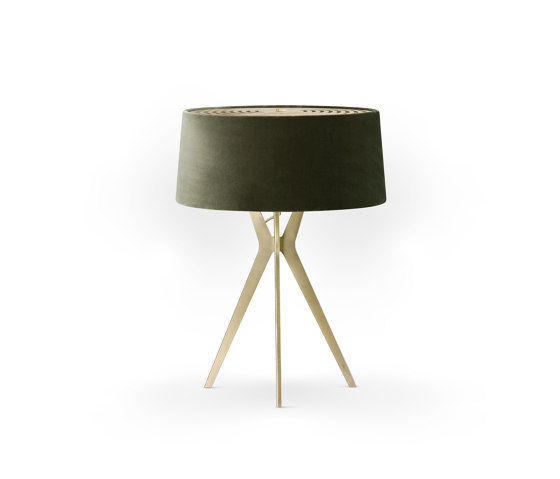 No. 43 Table Lamp Velvet Collection - Mousse - Brass | Table lights | BALADA & CO.