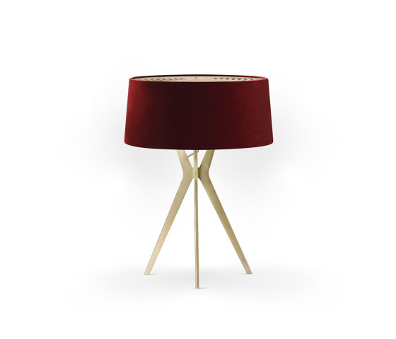 No. 43 Table Lamp Velvet Collection - Cayenne - Brass | Table lights | BALADA & CO.