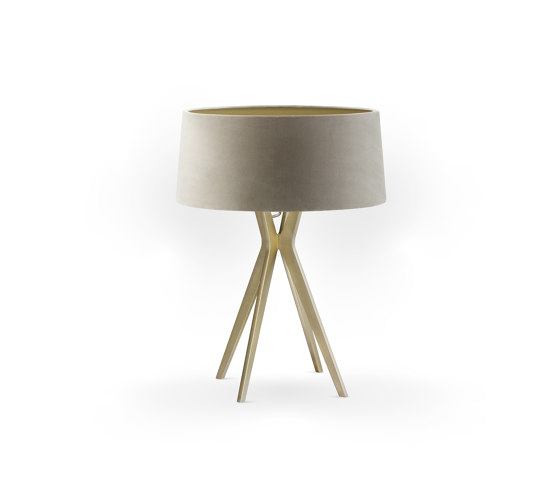No. 43 Table Lamp Velvet Collection - Beige - Brass | Lámparas de sobremesa | BALADA & CO.