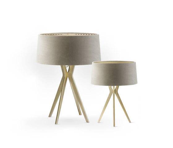 No. 43 Table Lamp Velvet Collection - Beige - Brass | Lampade tavolo | BALADA & CO.