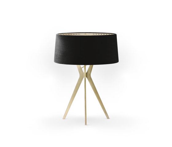 No. 43 Table Lamp Velvet Collection - Nero - Brass | Table lights | BALADA & CO.