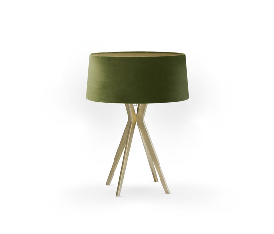 No. 43 Table Lamp Velvet Collection - Olive - Brass | Table lights | BALADA & CO.