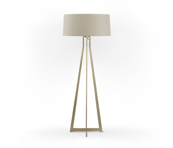 No. 47 Floor Lamp Matt Collection - Light Taupe - Brass | Lámparas de pie | BALADA & CO.