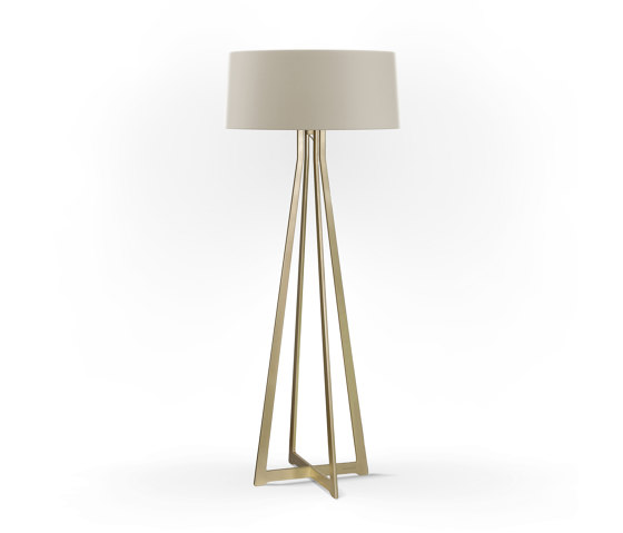 No. 47 Floor Lamp Matt Collection - Light Taupe - Brass | Luminaires sur pied | BALADA & CO.