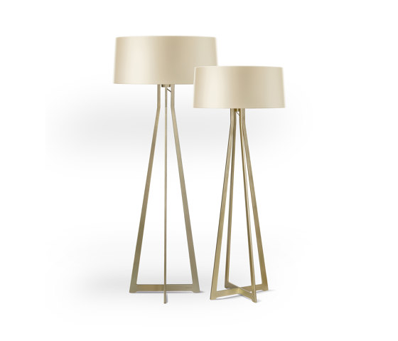 No. 47 Floor Lamp Shiny Matt- Tan Gold - Brass | Standleuchten | BALADA & CO.