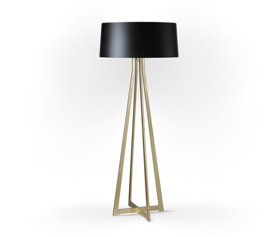 No. 47 Floor Lamp Shiny Matt- Shiny-Black - Brass | Free-standing lights | BALADA & CO.