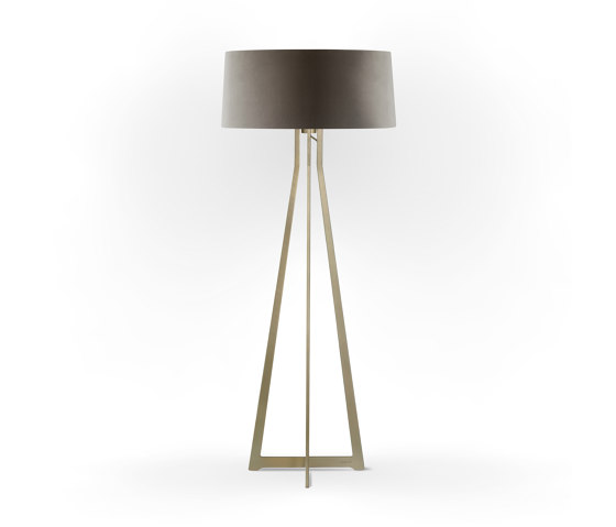 No. 47 Floor Lamp Velvet Collection - Smoke - Brass | Free-standing lights | BALADA & CO.
