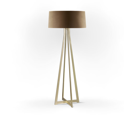 No. 47 Floor Lamp Velvet Collection - Dune - Brass | Free-standing lights | BALADA & CO.
