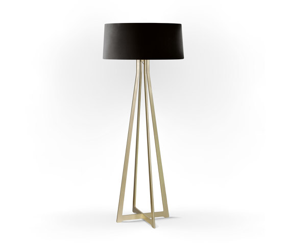 No. 47 Floor Lamp Velvet Collection - Nero - Brass | Standleuchten | BALADA & CO.
