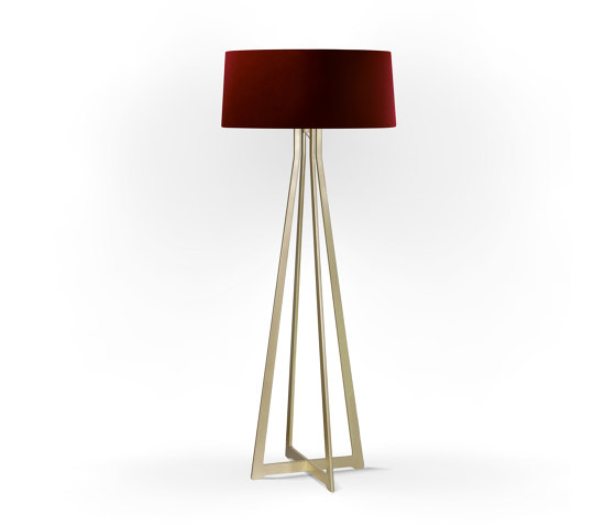 No. 47 Floor Lamp Velvet Collection - Cayenne - Brass | Standleuchten | BALADA & CO.