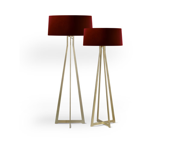 No. 47 Floor Lamp Velvet Collection - Cayenne - Brass | Free-standing lights | BALADA & CO.