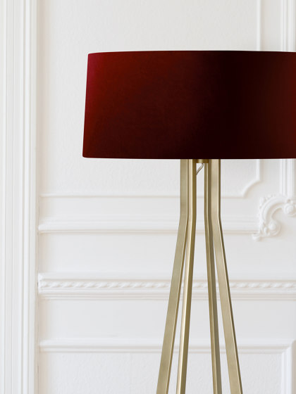No. 47 Floor Lamp Velvet Collection - Cayenne - Brass | Standleuchten | BALADA & CO.