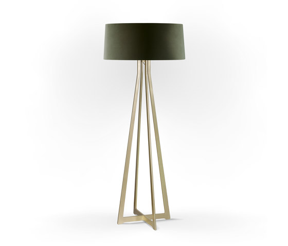 No. 47 Floor Lamp Velvet Collection - Mousse - Brass | Free-standing lights | BALADA & CO.