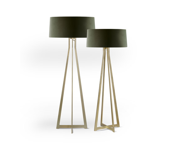 No. 47 Floor Lamp Velvet Collection - Mousse - Brass | Free-standing lights | BALADA & CO.